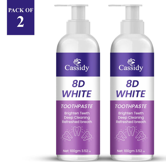 8D White Toothpaste 200 g Pack of 2